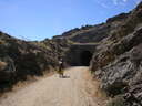 Cruising up to one of the many tunnels