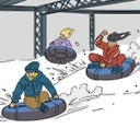 Snowmobile (Snow Tubing)