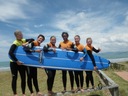 Lovely Crew of new surfers