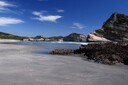 Looking down the beach