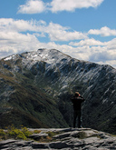 Admiring Mt Arthur peak