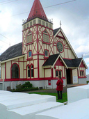 Elaborately carved Anglican Church