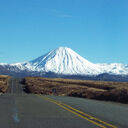 Driving towards Mt Ngauruhoe 