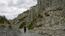 Walking along the valley floor