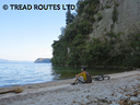 An idyllic beach on Taupo's Great Lake Trail