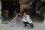 A Pink Bobbin Bike at the Fishbike Shed