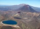 Birds eye view Tongariro Alpine crossing