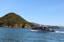 The vessel-MV Sootychaser during a trip across the harbour