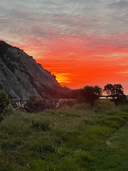 The sunset from the campsite