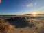 The beach out front with Kapiti Island offshore