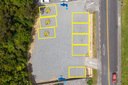 8 parking spaces that measure 8.5 x 5.5 metres