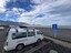 Overlooks a gravel beach
