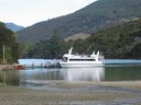 Water Taxi waiting at Mistletoe Bay.