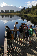 The eel watching platform