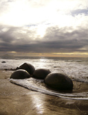 Moeraki Boulders at sunrise