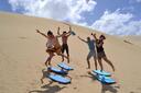 Race sand boards in the dunes in the far North!