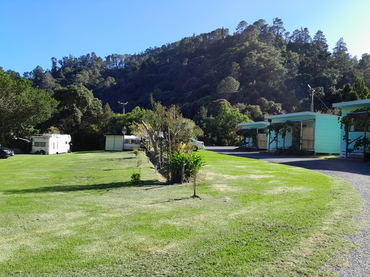 Powered Campsites can fit tents, RV's, Motorhomes, Caravans.  We are not even upset if we use two sites for the bigger RVS.